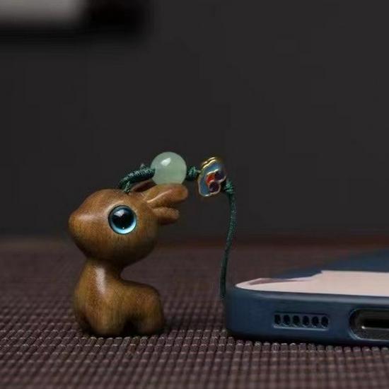 Argentinian Green Sandalwood Little Deer Ornament - Home Decoration Craft 