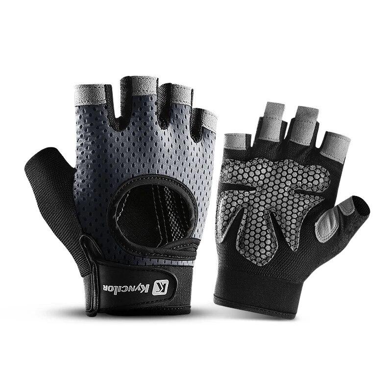 Fitness Gloves Half Finger Breathable Shock Absorbing for Weightlifting Gym Training Sports Palm Protection Anti-Callus Anti-Sli