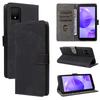 TCL 502/505 Phone Case with Card Slot: Leather Anti-Theft Flip Cover, Skin-Feel, Cross-Border Design