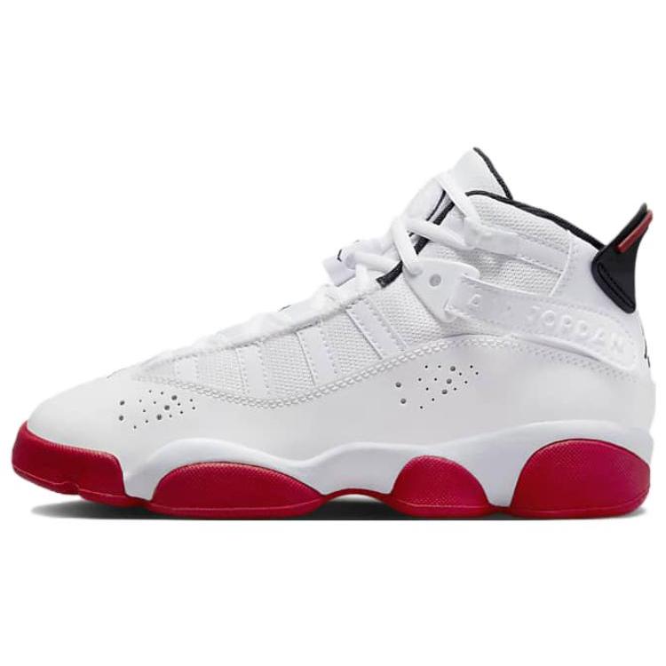 Jordan 6 Rings White University Red GS 323419-160 37.5