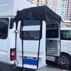 RV Tailgate Sunshade Waterproof Oxford Cloth Foldable UV Protection Sun Blocking Guard Shield Outdoor SUV Truck Vehicle Car Rear Barn Door Awning