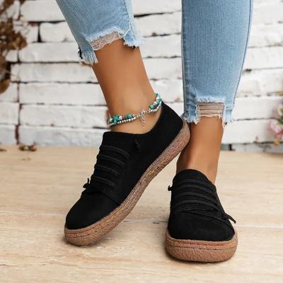 Fashion Spring Summer Women's Loafers Slip On Suede Walking Casual Shoes Women Soft Sole Comfortable Flat Shoes Versatile Single Shoes