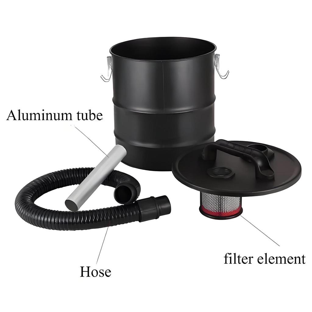 Barrel-type Dust Collector Bucket, Easy to Install, Vacuum Cleaner Ash Container, for Barbecue