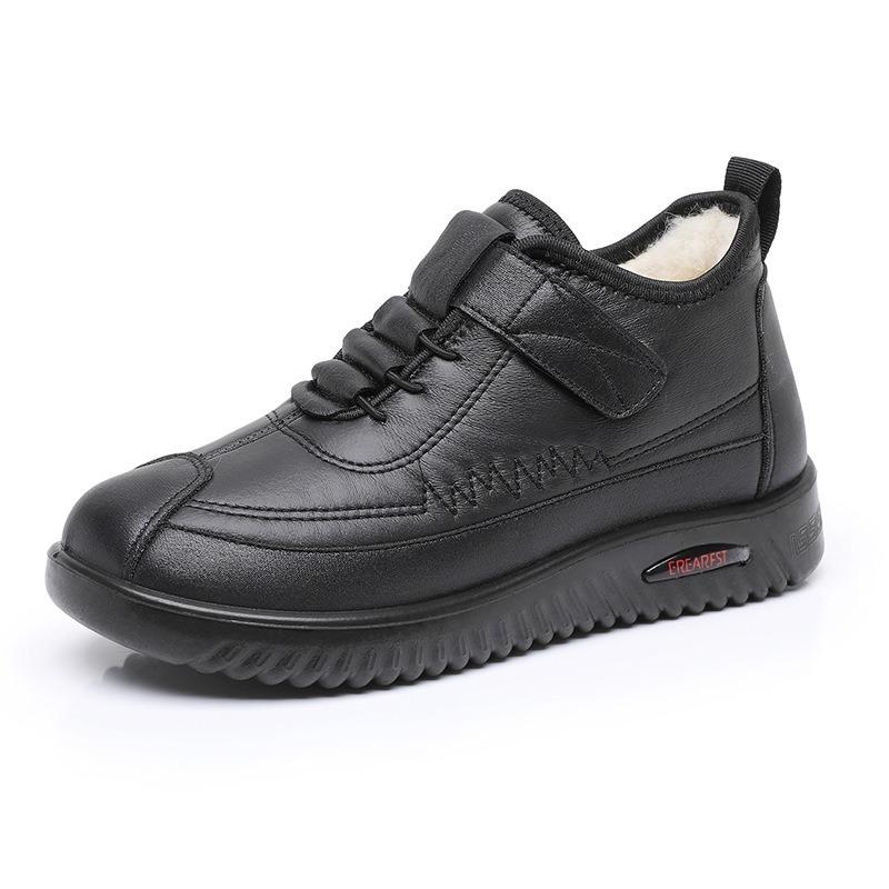 Cotton Shoes with Fleece, Thickened Warmth, Snow Boots and Anti-slip Cotton Boots
