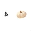 Modern Abstract Pumpkin Figure Sculpture Decorative Collectible Ornament for Living Room Bedroom
