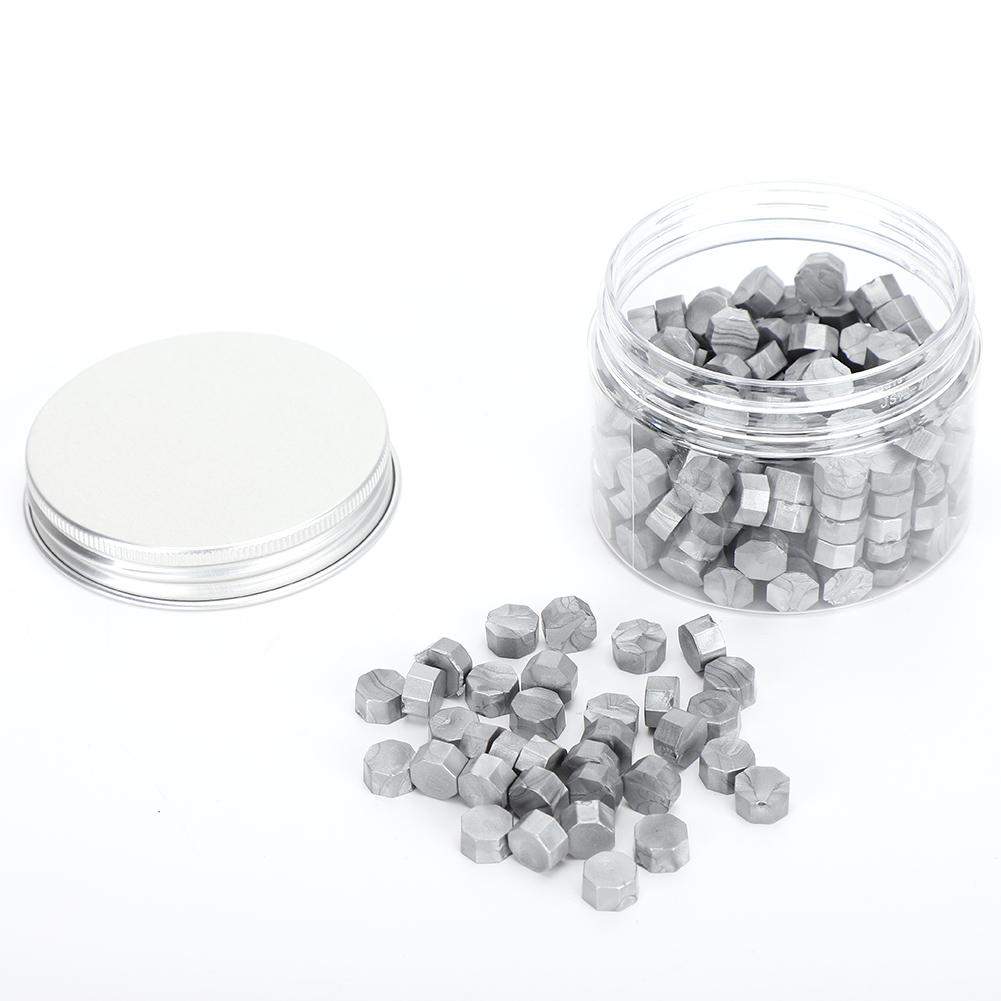 200Pcs Sealing Wax Octagon Seal Pearlescent Suit Bottle Packing for Envelopes Documents Wedding