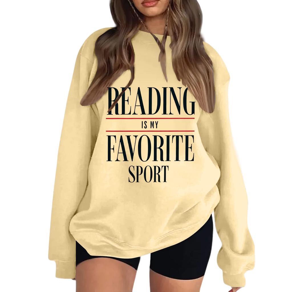 Damen Lesen ist mein Lieblingssport Sweatshirt