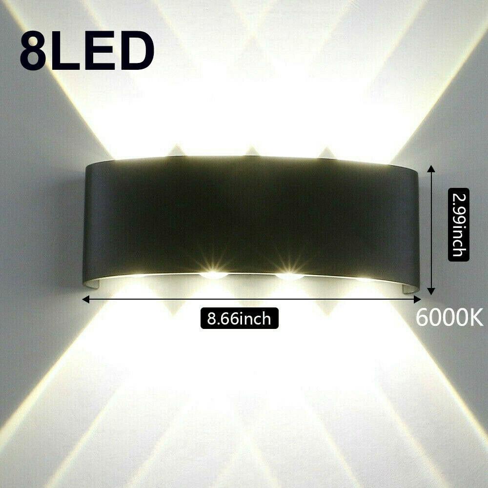 Led Outdoor Wall Lamps 12W Up Down Light Outdoor Wall Light Black White Decorative Lighting Porch Garden Home General Lighting Decorative Lights