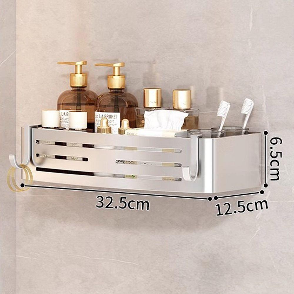 

Прочные настенные полки для ванной комнаты, металлическая многофункциональная полка для хранения в душе, держатель для кухонной полки без сверла
