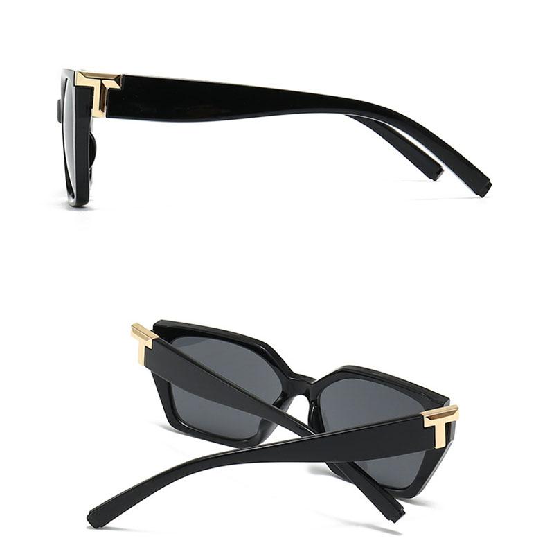 Ladies Vintage Luxury Brand Designer Square Sunglasses Women For Men Shades Trend Big Frame Punk Fashion Cat Eye Sun Glasses