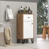 Bathroom Furniture - Touch - Cabinet - Matt White - Decorative Oak - Contemporary