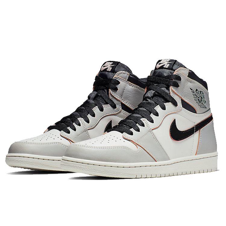 Air Jordan 1 Retro High SB NYC To Paris Unisex Sneakers White Light-Bone Crimson-Tint-Hyper-Pink-Black CD6578-006