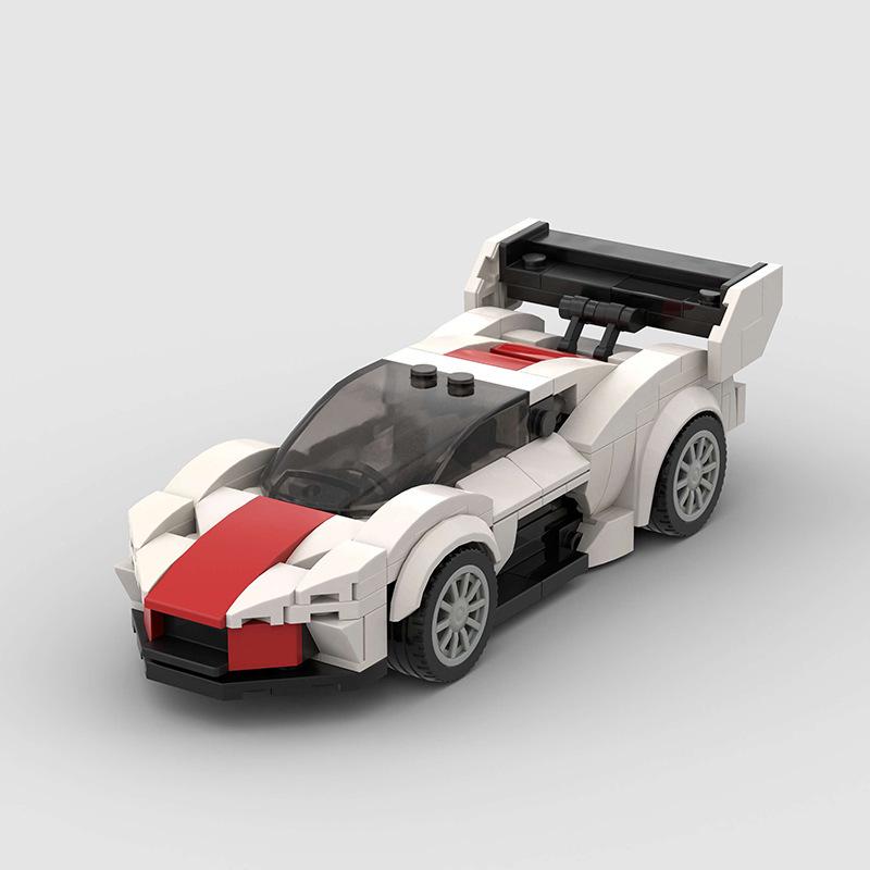 Children's Fashion Racing Car DIY Building Blocks Compatible with Lego Bricks Educational Toy