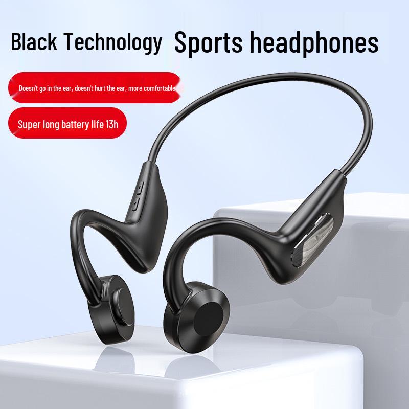 New Wireless Bone Conduction Bluetooth Headphones: In-Ear, Over-Ear Sports Style with Long Standby
