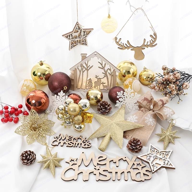 Y 45/60/120 Christmas Tree Pendant Ornaments DIY Accessories Pack Christmas Set Christmas Decorations