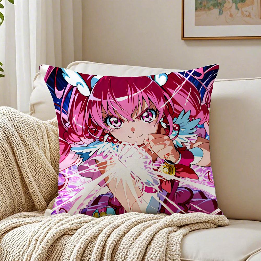 Anime MagicalGirl SSmile PPrecures PPretty Cushion Cover Pillowcase Antidustmite Living Room Sofa Decor Cushion Room