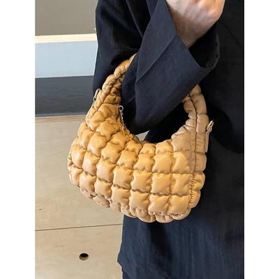 Fashion Cloud Crossbody Bags New Solid Color Zipper Design Small Handbags Lady Commuter Shoulder Bag