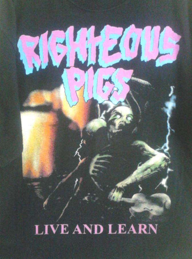 

Righteous Pigs Live and Learn Black T Shirt Cotton Unisex BS532 Unisex T-Shirt XXXL