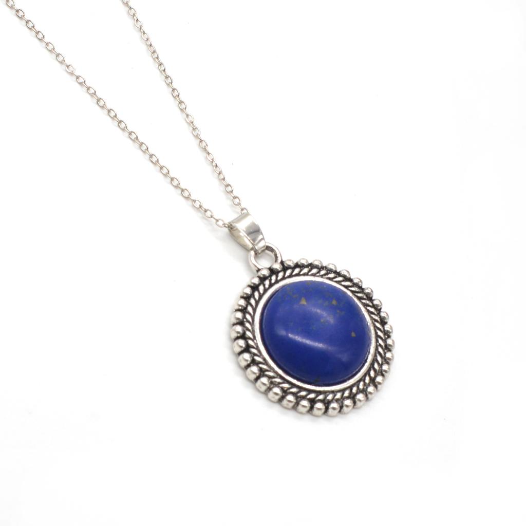 JOYA GIFT Valentine's Day Gifts Chinese Classical Natural Gemstone Women's Necklace Pendant, Aristocratic Lady's Elegant Pendant