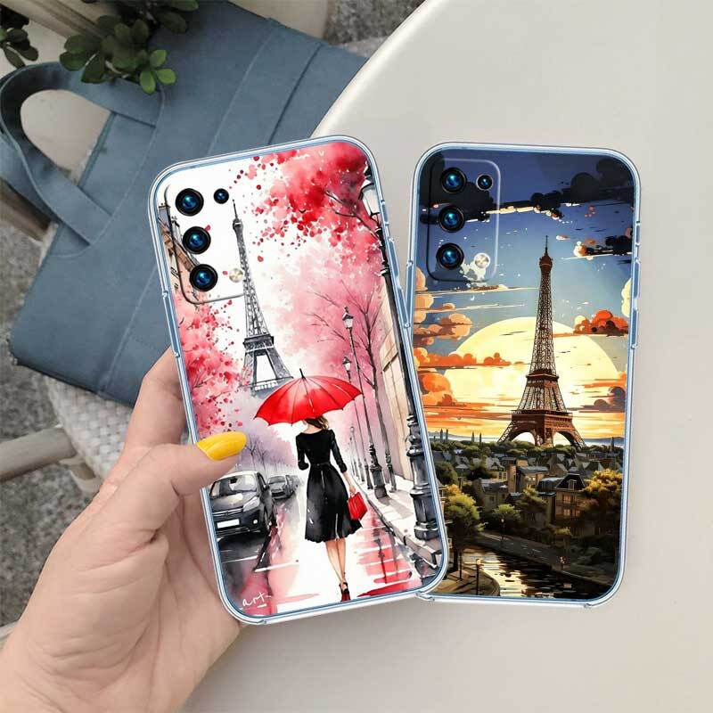Paris Eiffel Tower Phone Case for Motorola G14 G15 G24 G30 G31 G32 G34 G41 G42 G51 G52 G50 G60S G60 G62 G72 G71 G73 G84 G85 G200 E32