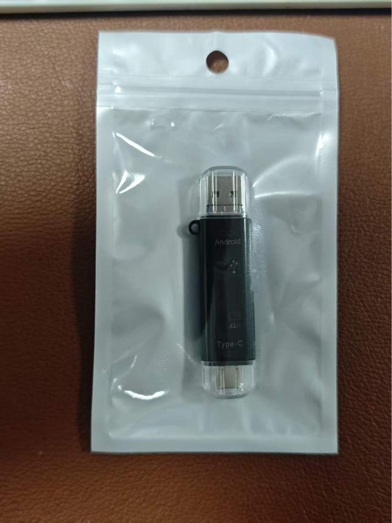 Portable Multi-function OTG Card Reader: TF/microSD, USB, V8, and Type-C Converter for Phones and Cameras