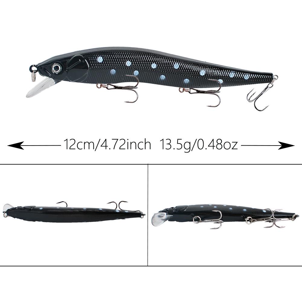 Sinking Minnow Lure 12cm 13.5g Realistic Sea Fishing Bait
