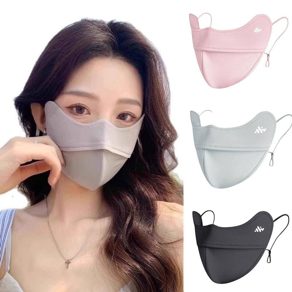 UPF50+ Sunscreen Face Mask Contour The Face Facekini Reusable UV Protection Face Cover  Summer
