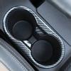 1pc Car Front Water Cup Frame Decoration Cover Trim for MG ZS 2017 2018 Carbon Fiber