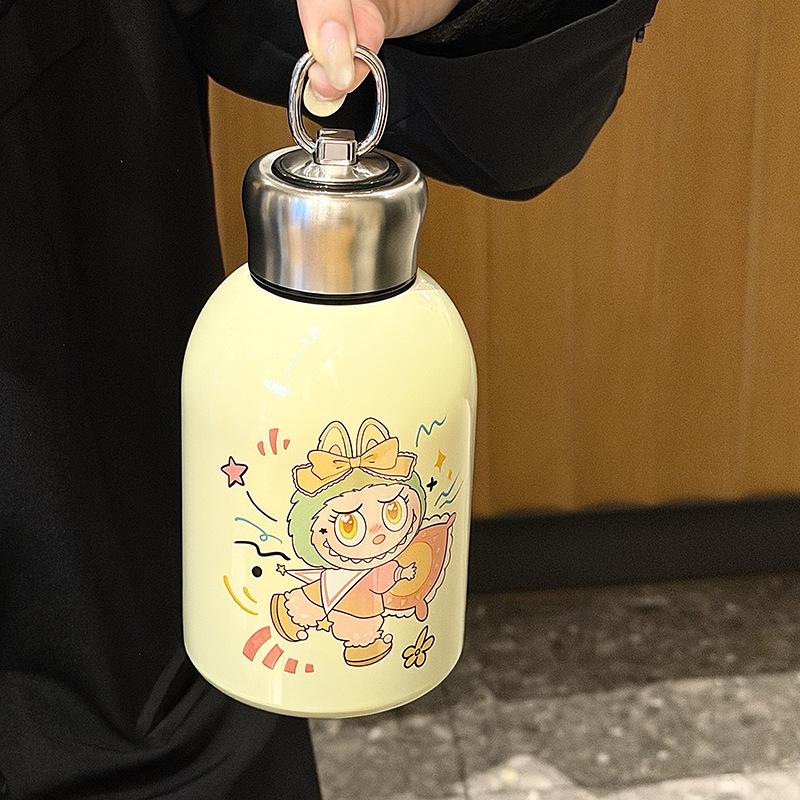 Little Fatty Ding Thermos Cup Cartoon Portable Big Belly Cup Outdoor Portable Accompanying Direct Drinking Cup