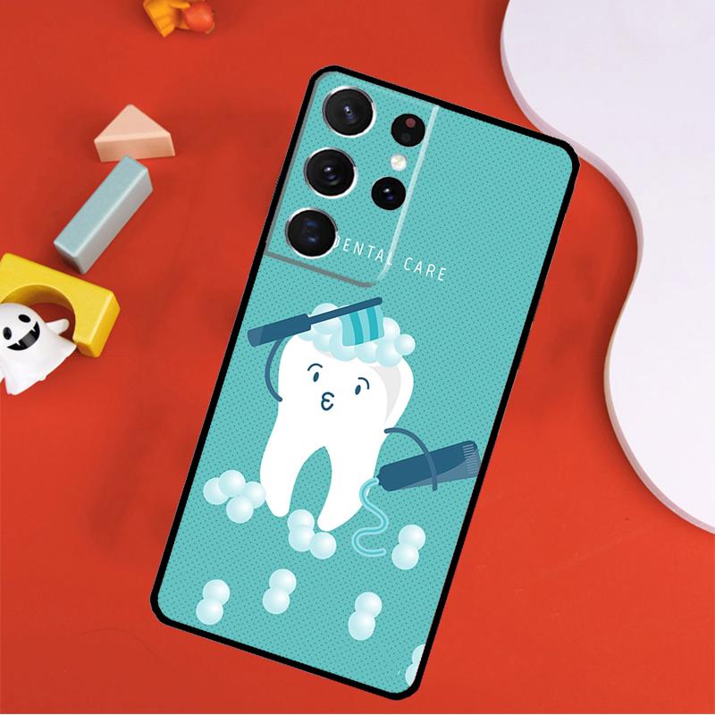 

Смешной чехол для телефона с рисунком стоматолога для Samsung Galaxy S25 Ultra S9 S10 S20 FE S21 S22 S23 S24 Plus S24 Ultra Galaxy S21