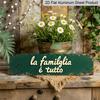 15.7×3.94inch "Family Is Everything" Vintage Aluminum Sign/decorative Sign - Rustic Wall/Desk Decor Suitable for Porch, Outdoor Garden, Bar