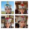 Traditional Mongolian Hat Breathable Fabric Headwear For Stage Shows And Cultural Event Stage Performances Accessory