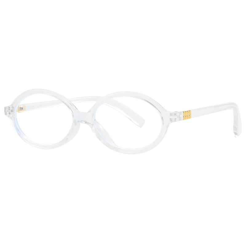 Stylish Y2k Oval Frame Glasses Women Female Ins Sweet Cool Eye Wear Stylish Digital Device No Makeup Anti Blue Light Glasses