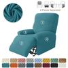 1 Seater Velvet Elastic Recliner Cover Relax Lazy Boy Chair Covers Single Lounger Couch Slipcover Armchair Protector Slipcovers
