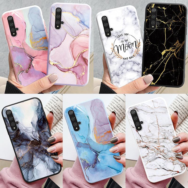 Marble Pattern Phone Case For Huawei Nova 5T Protective Cover Case Soft Funda For Huawei Nova 5T Nova5T 5 T Coque Silicone Capa