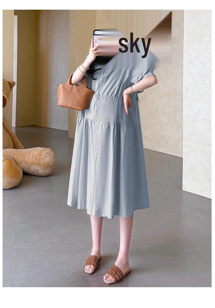 Elegant 2026 Loose-Fit Maternity Nursing Dress Skirt