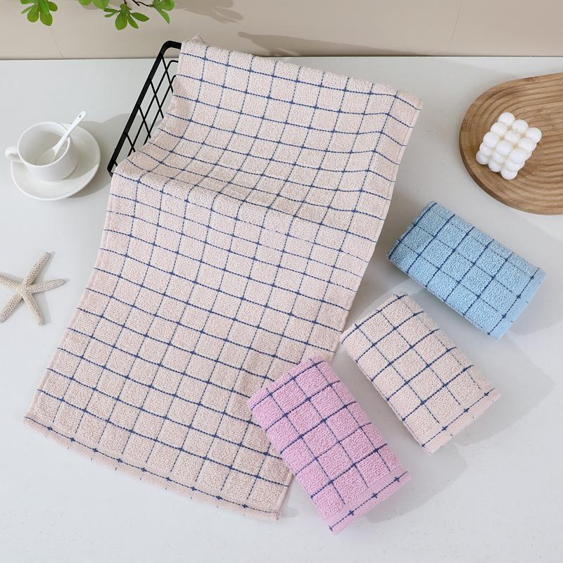 Pure Cotton Soft Absorbent Towel with Embroidered Design - Perfect for Gifts and Household Use