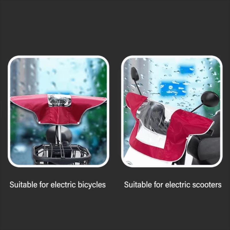Elektrisk Scooter Instrumentbræt Regnslag Gennemsigtigt Vindue Lynlås Vandtæt Støvtæt Til E-cykel Daglig Pendling Kørsel