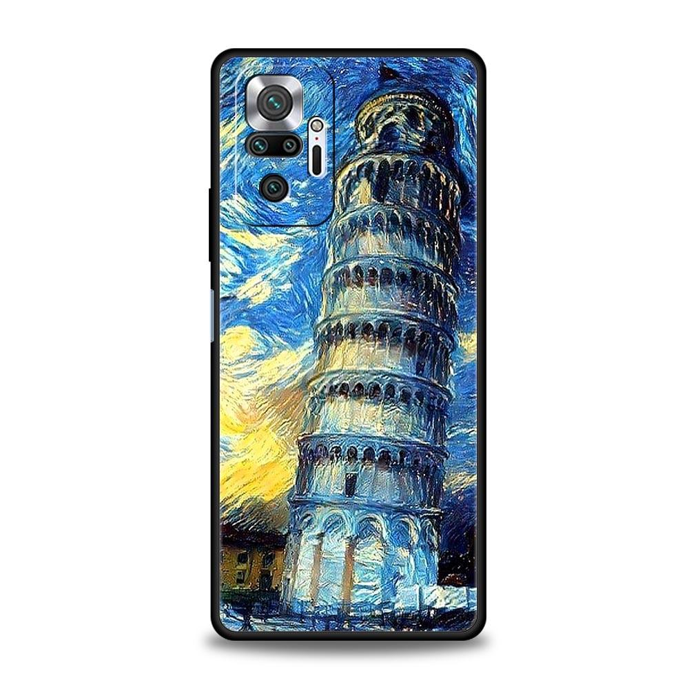 Starry Night Van Gogh Phone Case For Xiaomi Redmi Note 13 12 5G 11 10 Pro Plus 4G 9S 9 8 7 9T 13C 12C 10C 9C 9A Silicone Cover