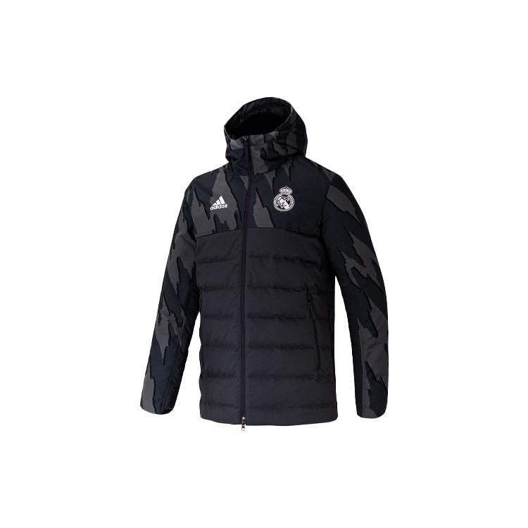 Adidas Real Madrid SSP Down Jacket With Hood Men Outerwear Black GD4258