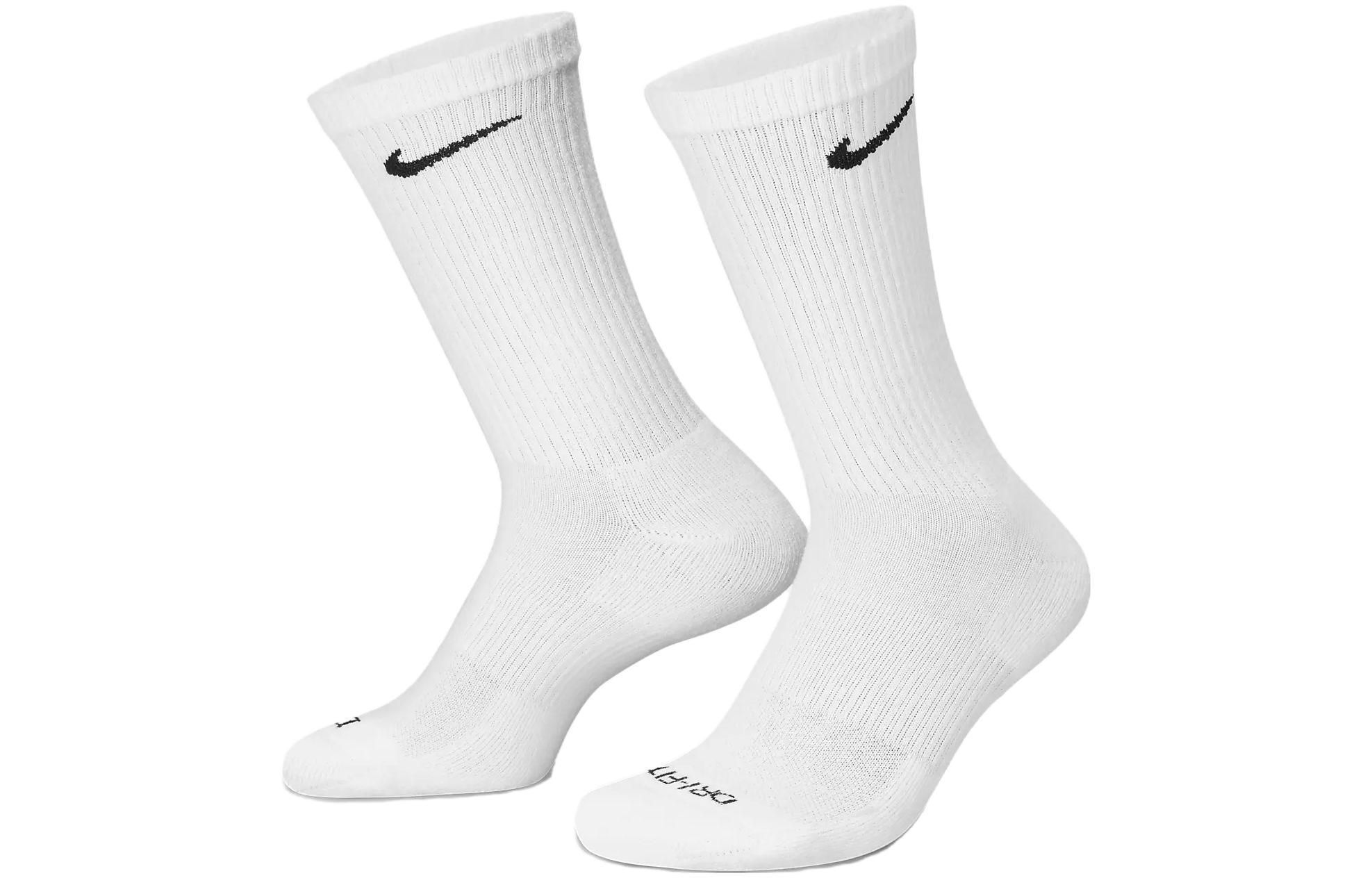 Nike Crew Socks Men s 3 Pack White SX6888-100 L