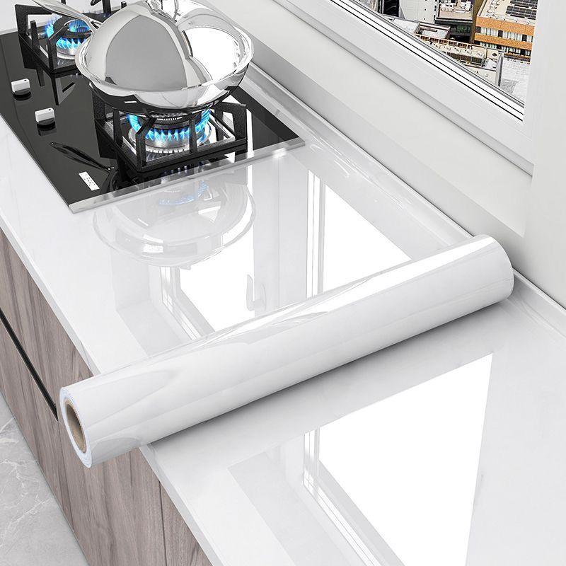 Kitchen-Specific Waterproof and Greaseproof Stickers High-Temperature Resistant Fireproof Wallpaper Countertop Wall Moisture-Proof Easy Installation