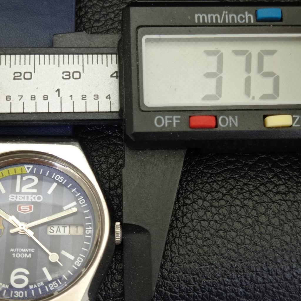 JAPONSKÉ VINTAGE SEIKO 5 AUTOMATICKÉ 6309A PÁNSKÉ HODINKY S MODRÝM CIFERNÍKEM a500834-5 R154-a500834