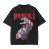 T-shirt Lavata Thragg Eroe Invincibile Film Hip Hop Novità T-shirt Oversize Streetwear Cotone Top Grafici Magliette per Uomo Donna