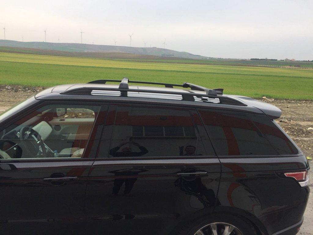 Jumpers for Conventional Roof Rails Without a Key (2 Pcs) Grey for Range Rover Sport 2014-2022