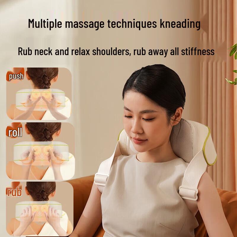 Smart Hands-Free Neck & Shoulder Massager with Heat