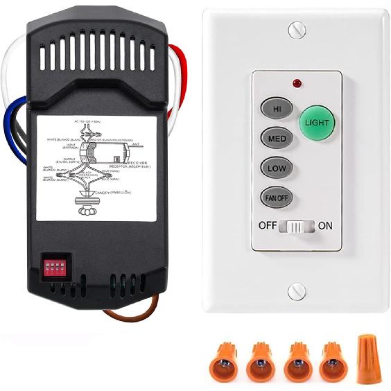 Комплект дистанционного управления для потолочного вентилятора, Универсальный пульт ДУ для потолочного вентилятора UC9050T, Настенный пульт ДУ для потолочного вентилятора UC9050T, Совместимый с Hampton Bay