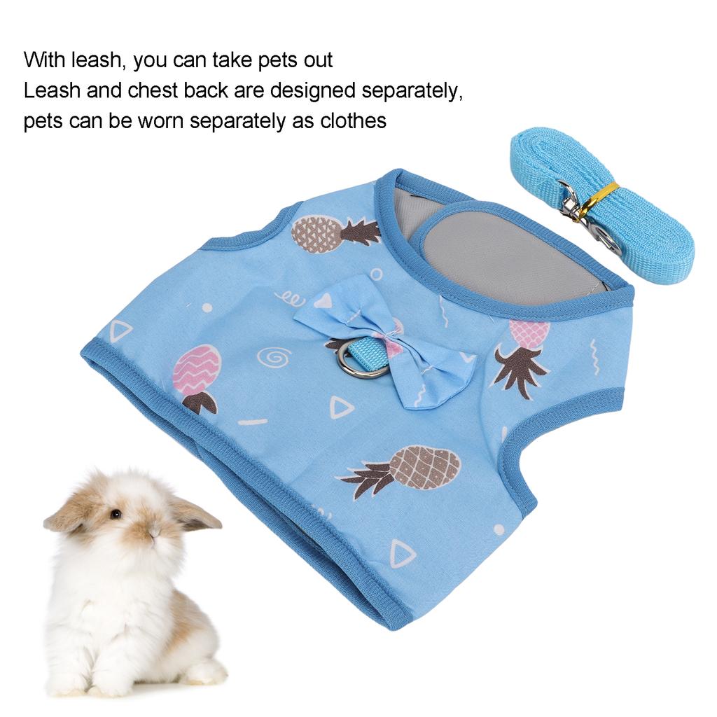 Meerschweinchen Zugseil Verstellbar Bequem Elastisch Kleintiergeschirr und Leine für Meerschweinchen Frettchen Chinchilla