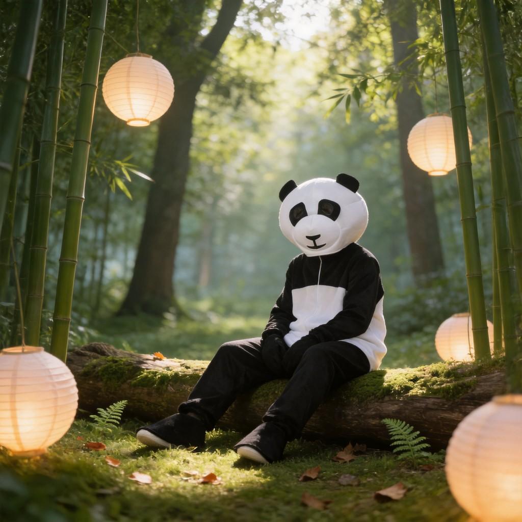 Panda Kostým Pro Dospělé Na Halloween Z Polyesterového Materiálu Perfektní Pro Cosplay A Večírky