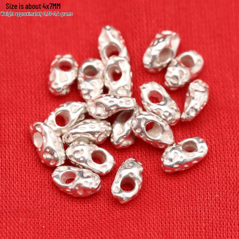 Sterling Silver Leaf Coin Purse Charm with Irregular Fragments and Spring Clasp for DIY Jewelry.